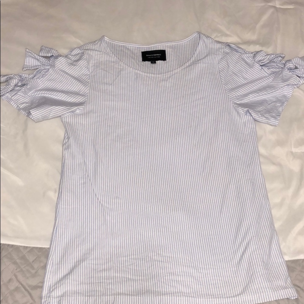 Short sleeve stripe limited edition shirt